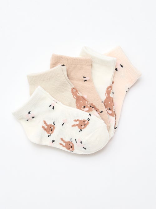 - Lot de 5 paires de chaussettes invisibles - Kiabi