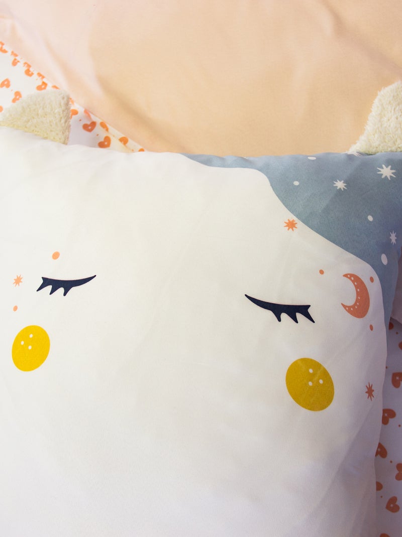 1-Person 2-Piece Unicorn Bedding Set: Duvet Cover + Pillowcase Pink - Kiabi