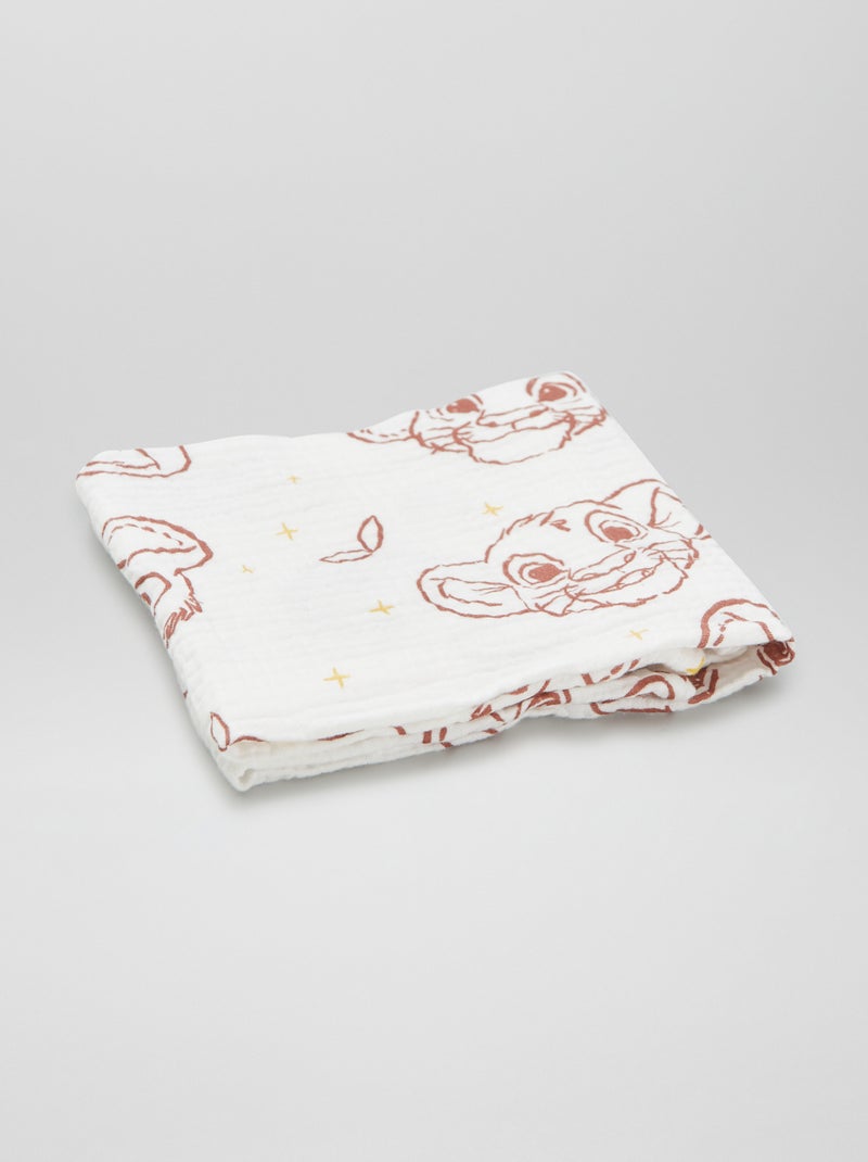 2 Disney 'Simba' Swaddles WHITE - Kiabi