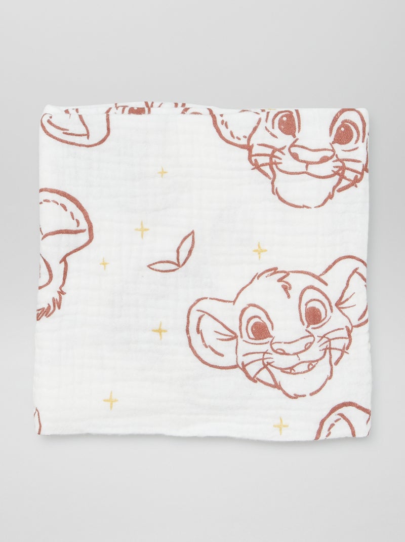 2 Disney 'Simba' Swaddles WHITE - Kiabi