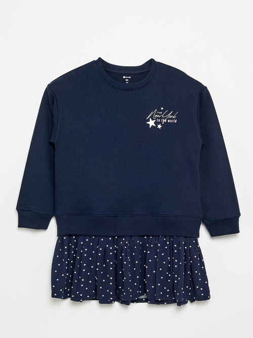 2-in-1 Dress with Sweatshirt Top - Kiabi