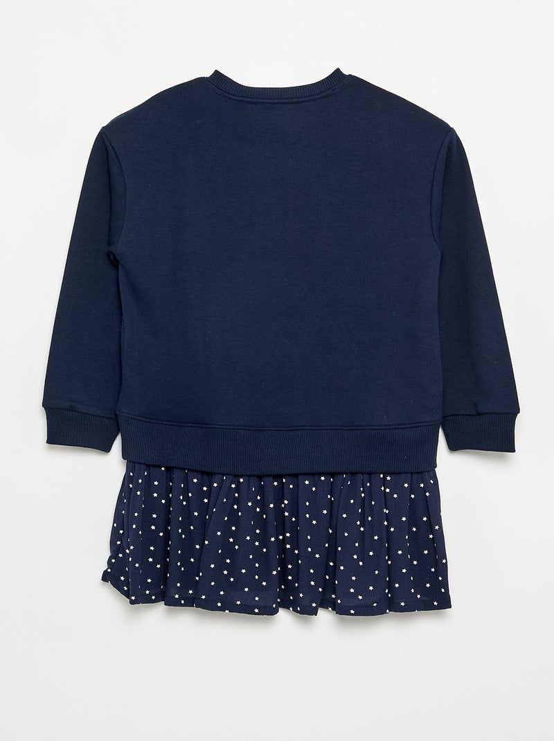 2-in-1 Dress with Sweatshirt Top Blue - Kiabi