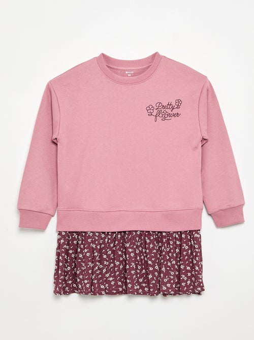 2-in-1 Dress with Sweatshirt Top - Kiabi