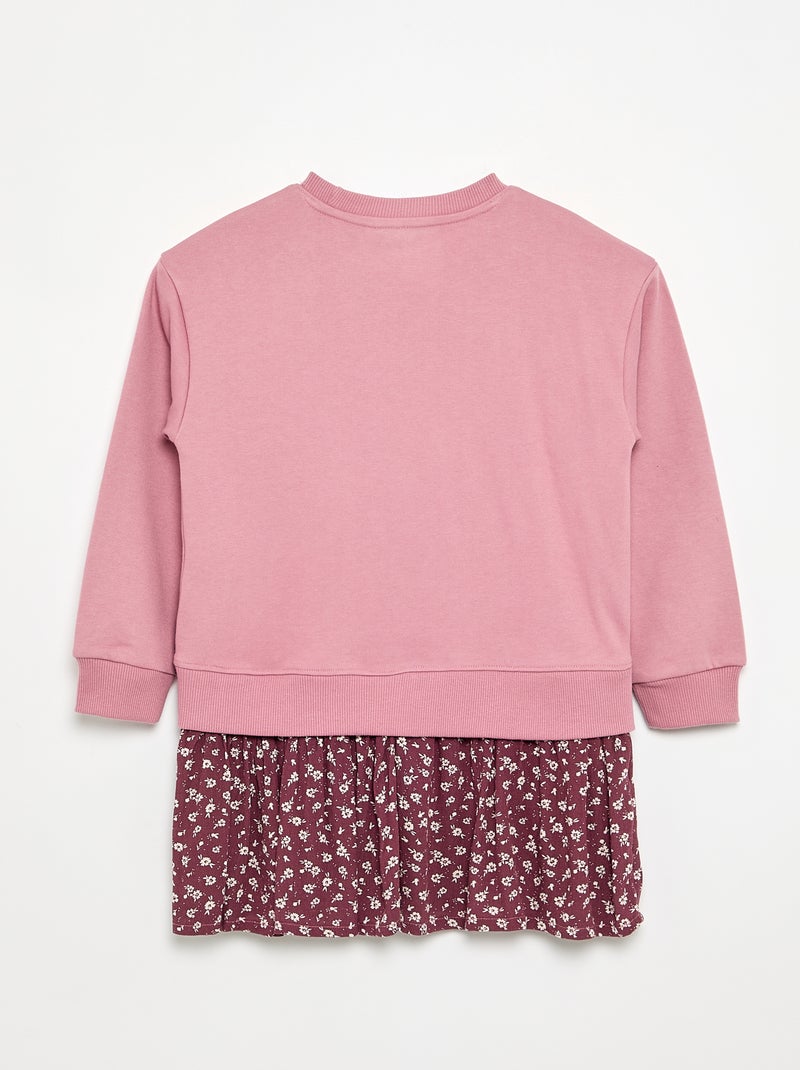 2-in-1 Dress with Sweatshirt Top Purple - Kiabi