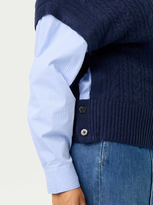 2-in-1 Shirt Sweater - Kiabi