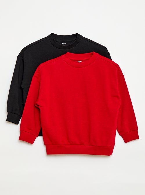 2-Pack Cotton French Terry Sweatshirts - Kiabi