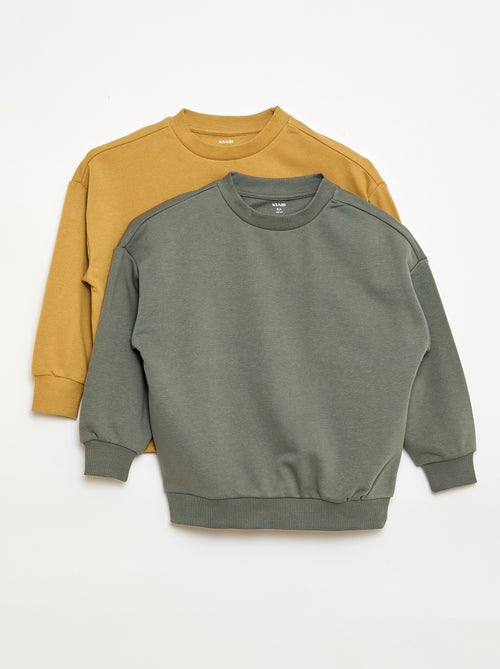 2-Pack Cotton French Terry Sweatshirts - Kiabi