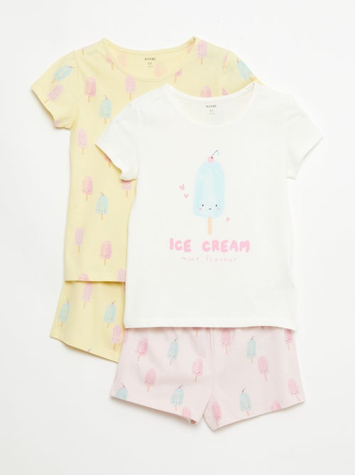 2-Pack Cotton Jersey Short Pajama Sets - Kiabi