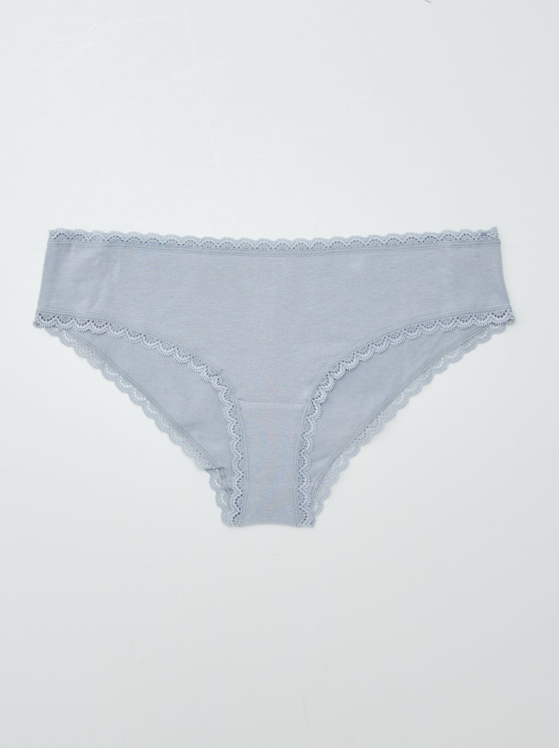 2-Pack Cotton Shorties BLUE - Kiabi