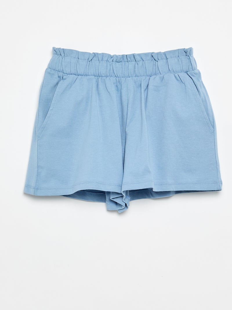 2-Pack Elastic Waist Shorts White - Kiabi