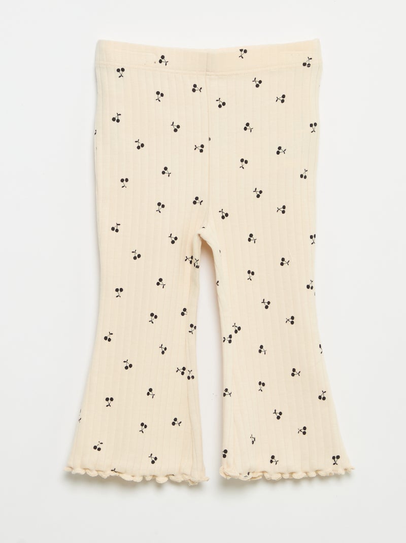 2-Pack Flare Leggings Beige - Kiabi