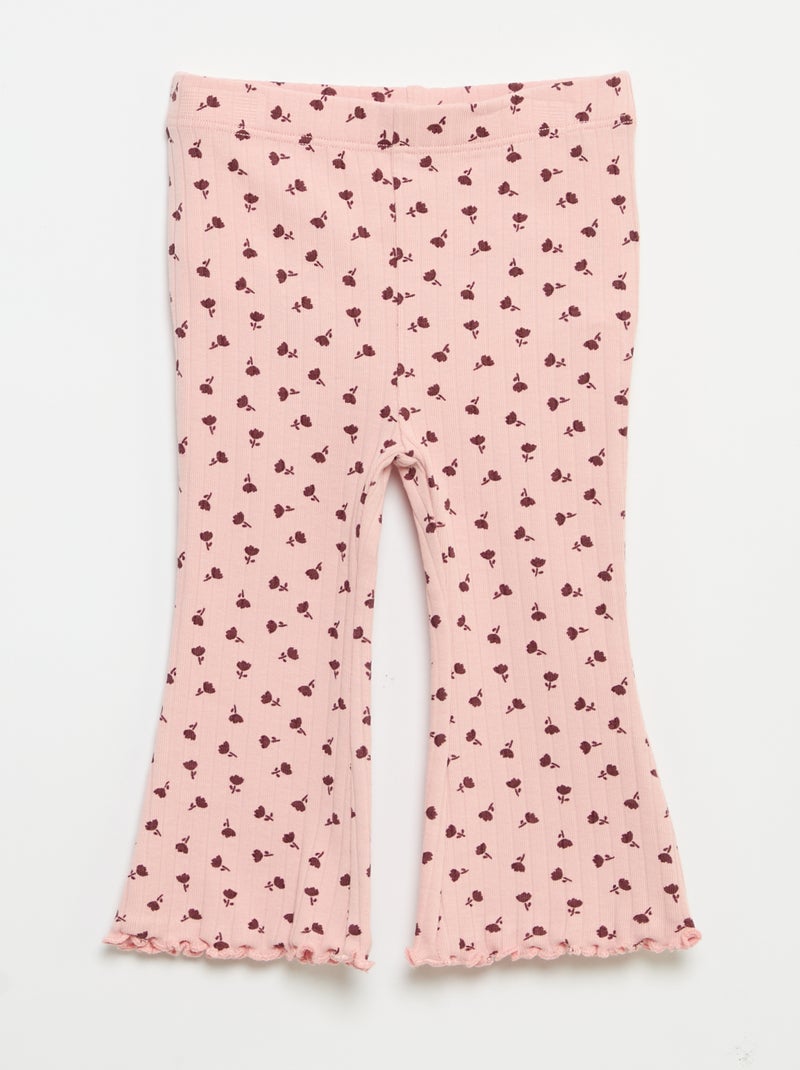 2-Pack Flare Leggings Pink - Kiabi
