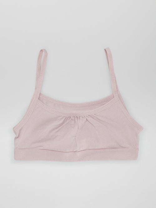 2-Pack Jersey Bralettes with Thin Straps - Kiabi