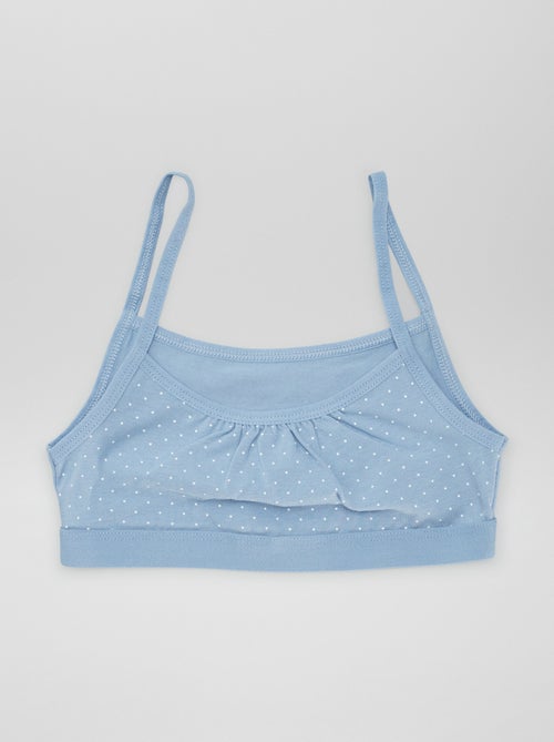 2-Pack Jersey Bralettes with Thin Straps - Kiabi
