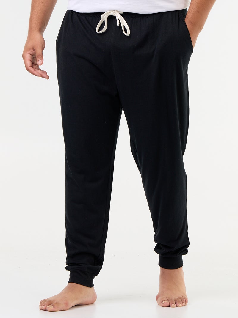 2-Pack Jersey Pajama Bottoms Black - Kiabi