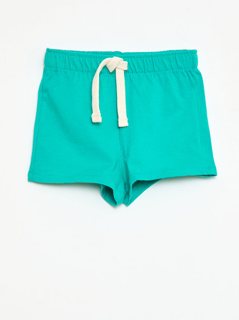 2-Pack Jersey Shorts Green - Kiabi