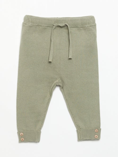 2-Pack Knitted Cotton Trousers - Kiabi