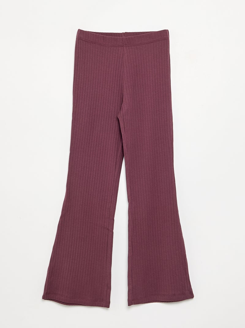 2-pack leggings - 1 plain + 1 printed Black - Kiabi
