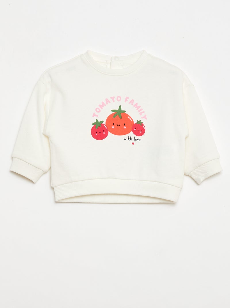 2-Pack Light French Terry Sweatshirts - 2 pieces White - Kiabi