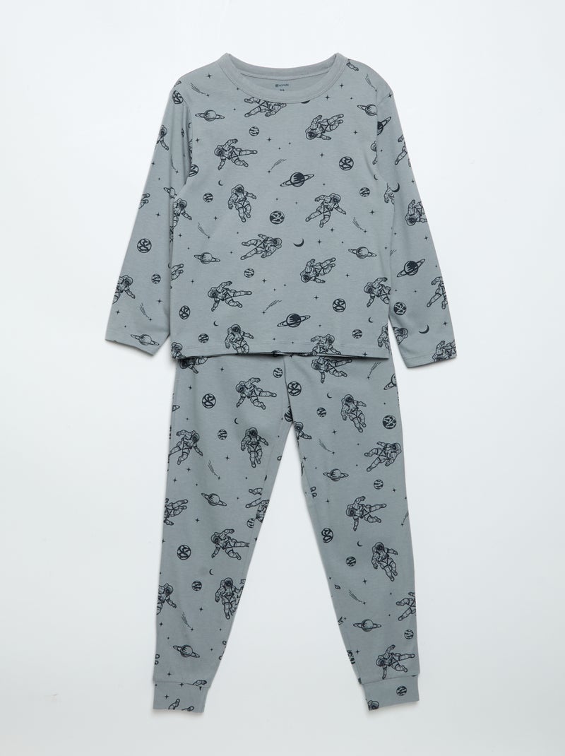 2-pack long jersey pyjamas Blue - Kiabi