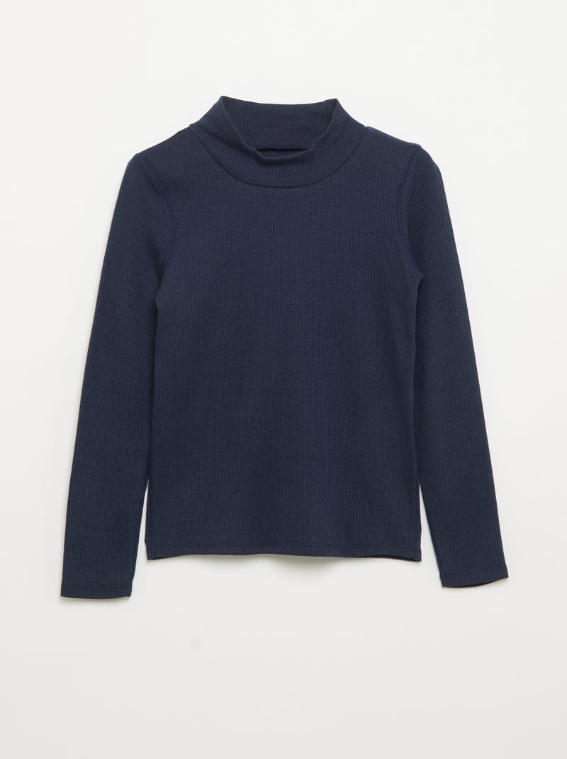 2-Pack Long-Sleeved T-shirts Blue - Kiabi