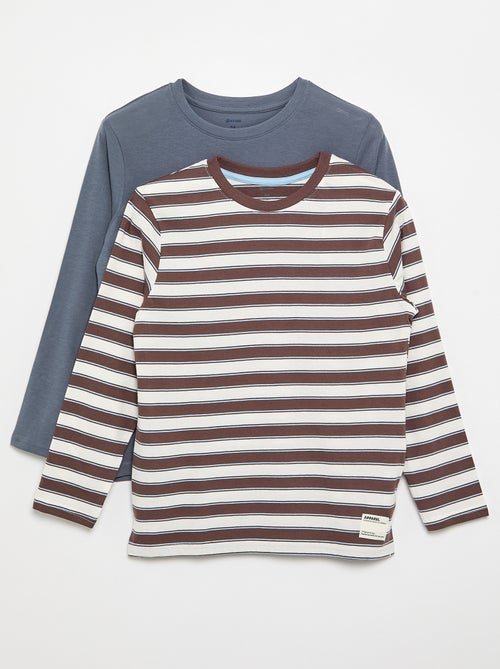 2-Pack Long-Sleeved T-Shirts - Kiabi