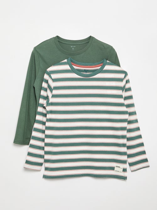 2-Pack Long-Sleeved T-Shirts - Kiabi