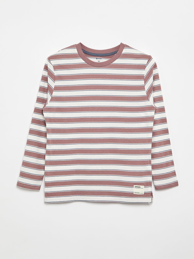 2-Pack Long-Sleeved T-Shirts Pink - Kiabi