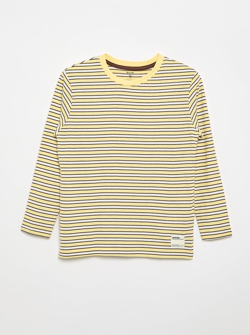 2-Pack Long-Sleeved T-Shirts Yellow - Kiabi
