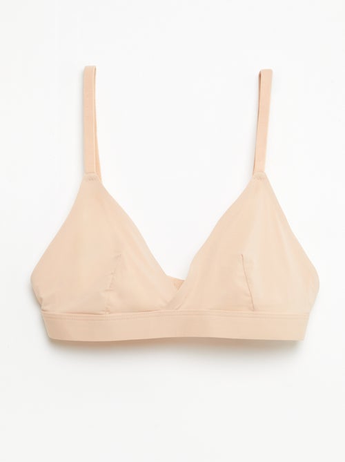 2-Pack Microfiber Triangle Bras - Kiabi