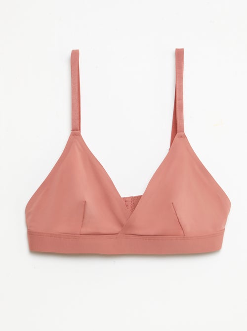 2-Pack Microfiber Triangle Bras - Kiabi