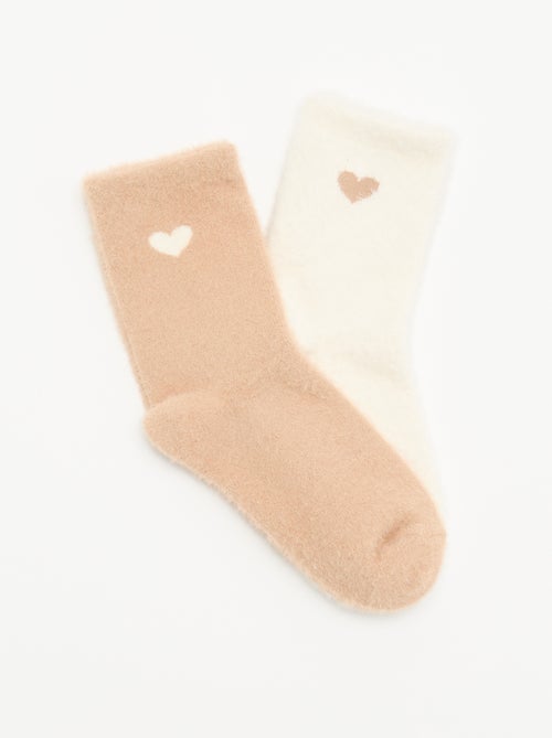 2-pack of Fun Patterned Ankle Socks - Kiabi