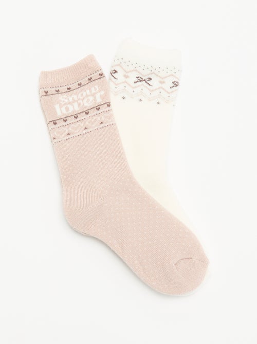 2-pack of lined socks - Kiabi