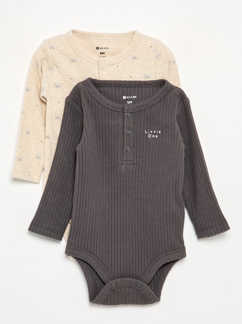 2-pack of long-sleeved bodysuits - Kiabi