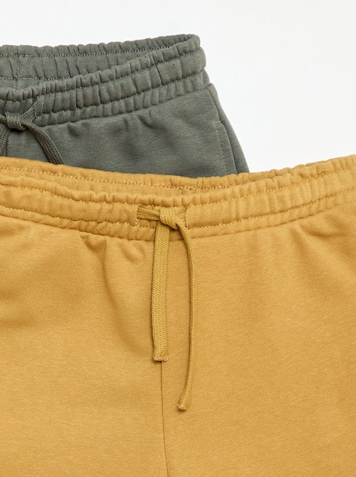 2-Pack of Plain Cotton Shorts - Kiabi