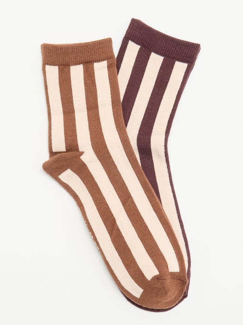 2-pack of printed ankle socks - Kiabi