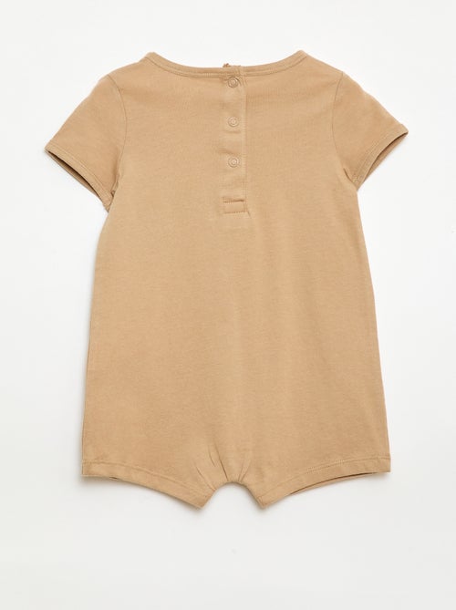 2-Pack of Short Jersey Rompers - Kiabi
