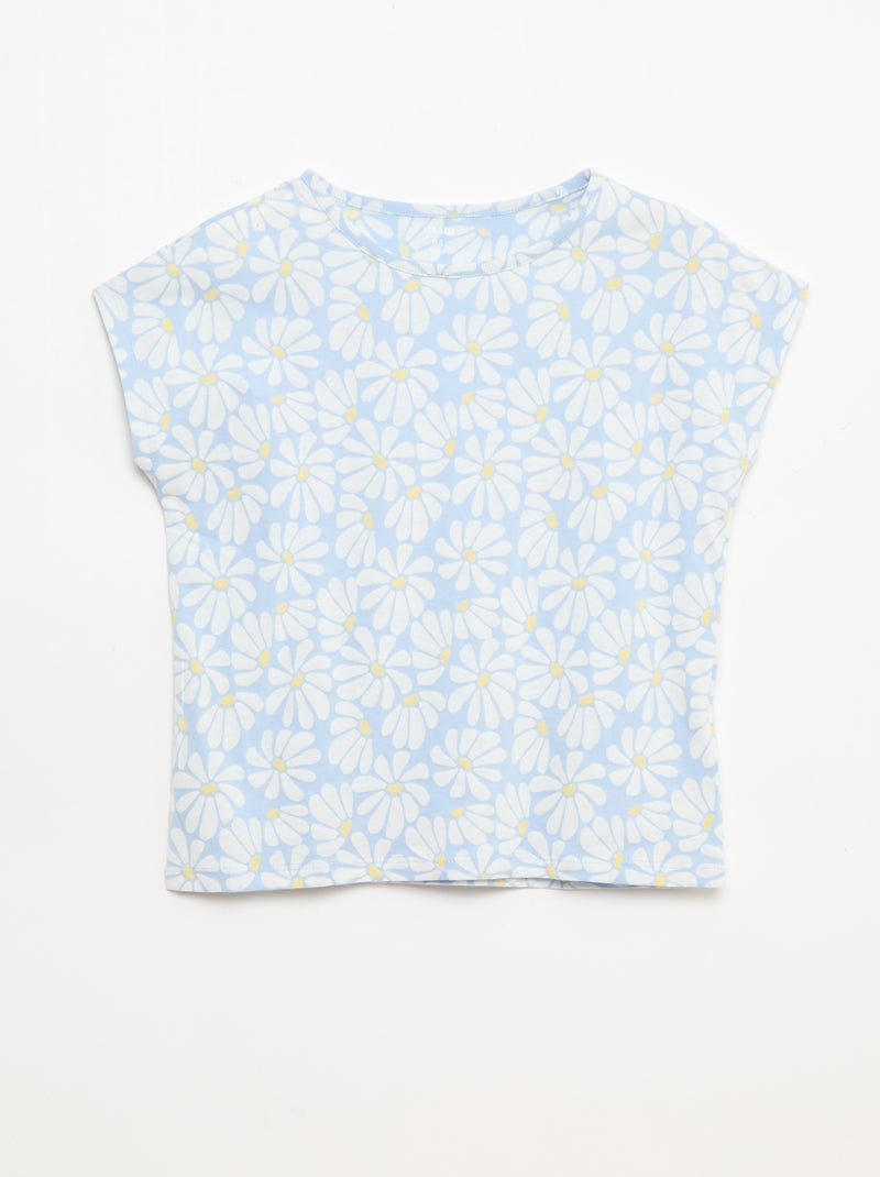2-Pack of Short-Sleeve T-Shirts - 2 Pieces Blue - Kiabi