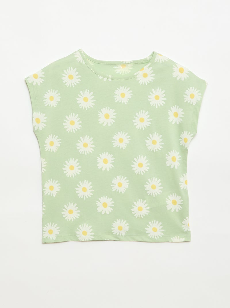 2-Pack of Short-Sleeve T-Shirts - 2 Pieces Green - Kiabi