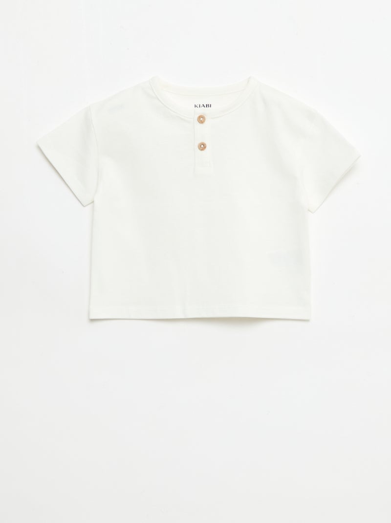 2-Pack of Short-Sleeve T-Shirts White - Kiabi