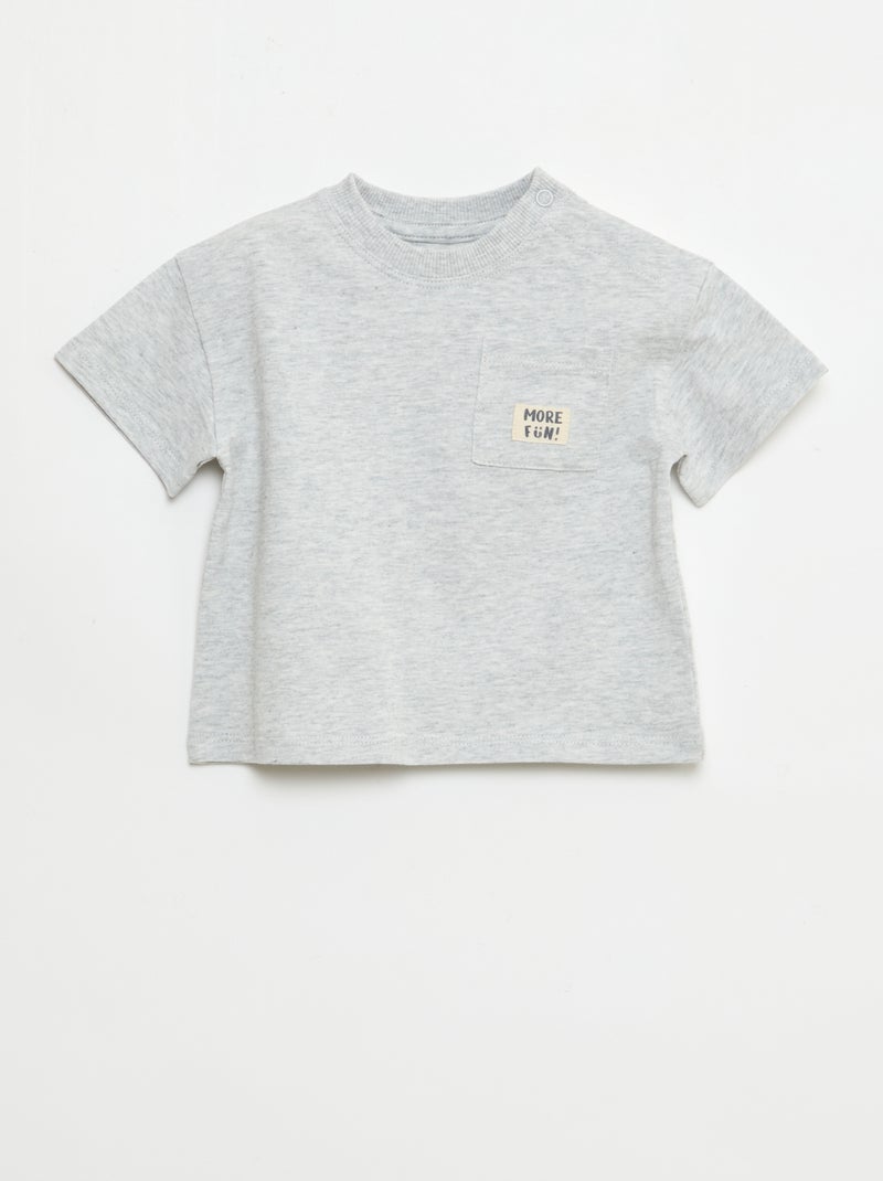 2-Pack of Short-Sleeve T-Shirts White - Kiabi
