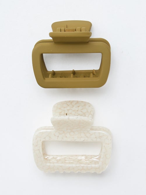 2-Pack of Small Claw Hair Clips - Kiabi