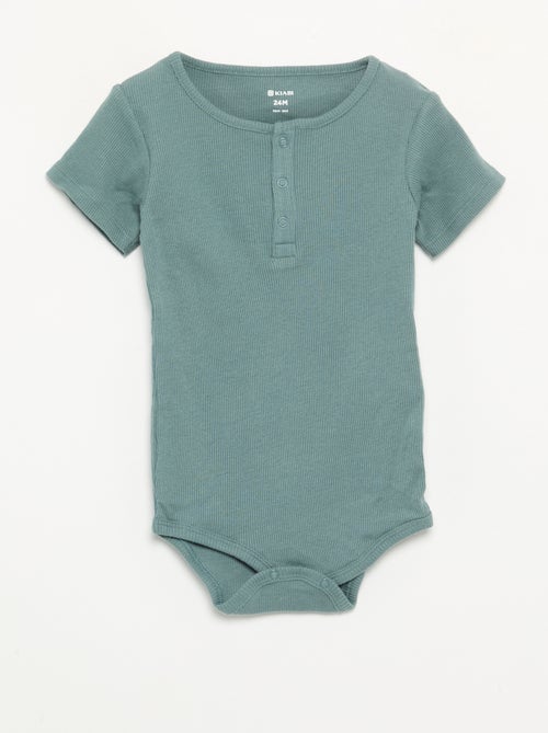2-pack of snap-button round-neck bodysuits - Kiabi