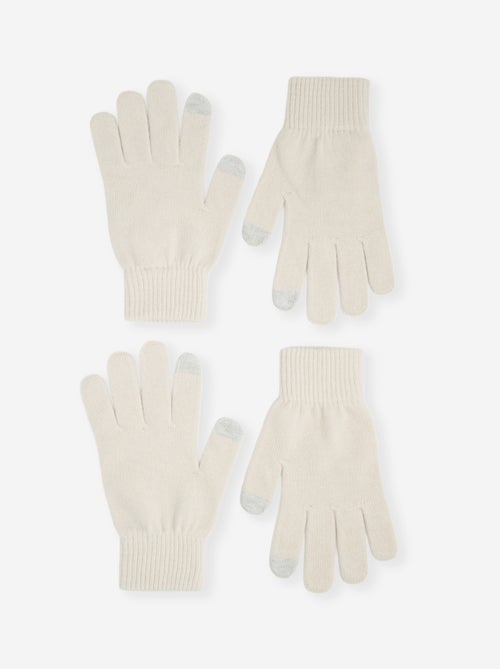 2-pack of touchscreen gloves - Kiabi