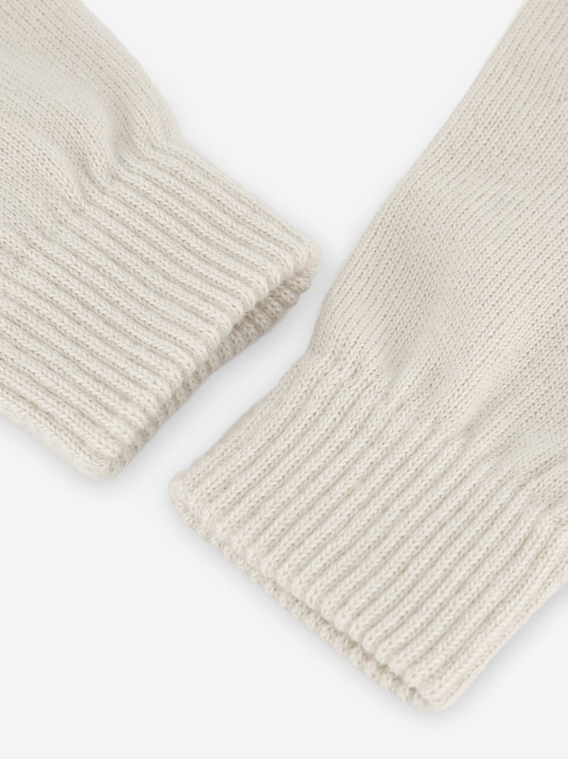 2-pack of touchscreen gloves Beige - Kiabi