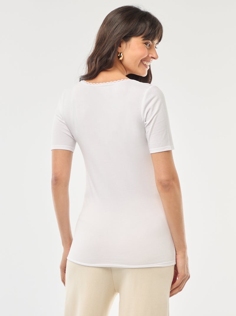 2-Pack of Underwear T-Shirts WHITE - Kiabi