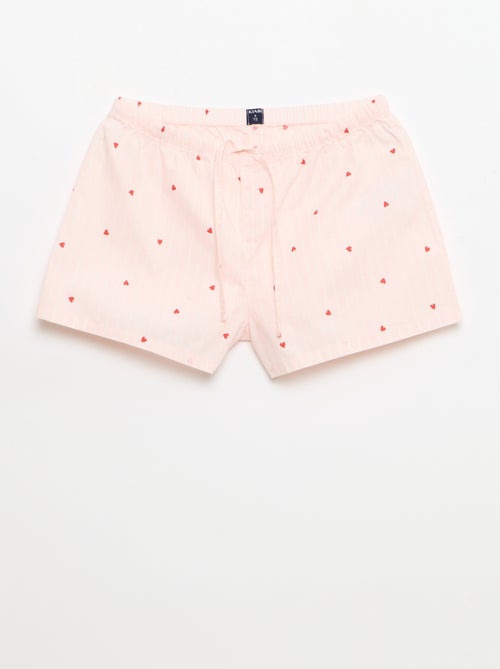 2-Pack Poplin Shorts with Cotton Drawstring - Kiabi