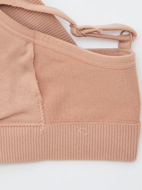 2-Pack Ribbed Bralettes - Kiabi