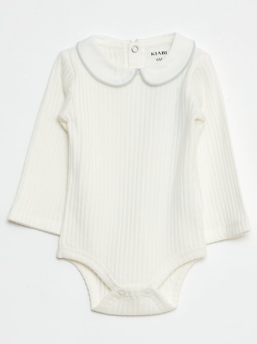2-Pack Ribbed Knit Bodysuits - Kiabi 2-Pack Ribbed Knit Bodysuits - Kiabi