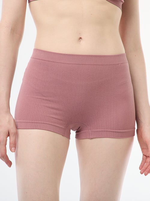 2-Pack Ribbed Knit Shorties - Kiabi
